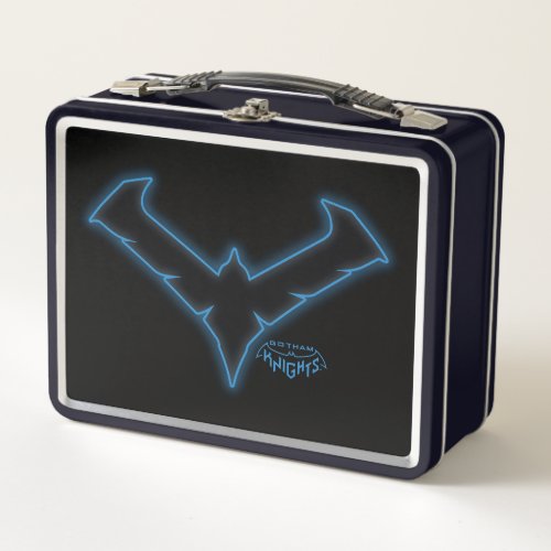 Gotham Knights Nightwing Logo Metal Lunch Box
