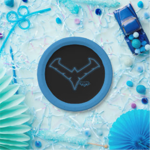 Gotham Knights Nightwing Logo Paper Plates