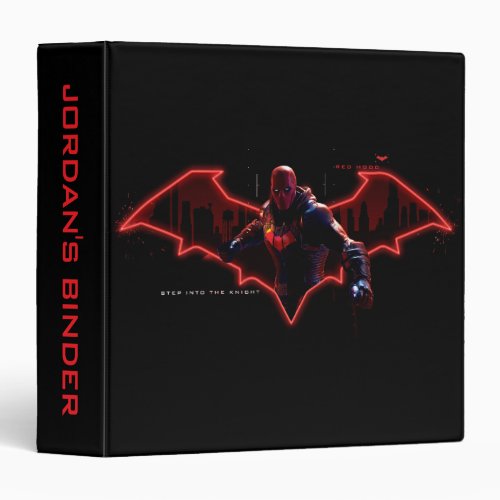 Gotham Knights Red Hood in Logo 3 Ring Binder