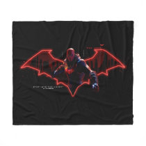 Gotham Knights Red Hood in Logo Fleece Blanket