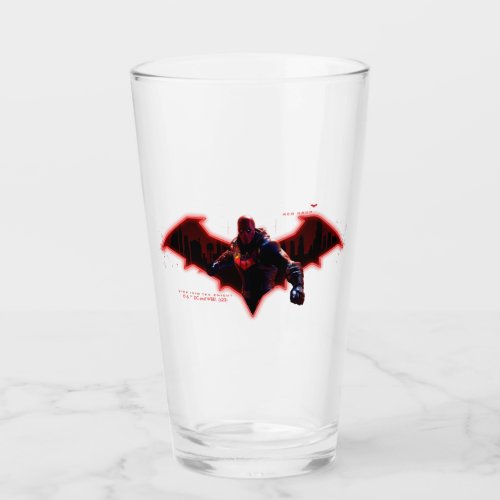 Gotham Knights Red Hood in Logo Glass