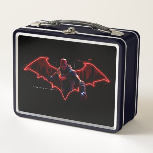 Gotham Knights Red Hood in Logo Metal Lunch Box