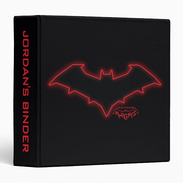 Gotham Knights Red Hood Logo 3 Ring Binder (Front/Spine)