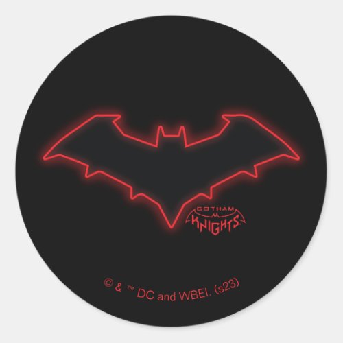 Gotham Knights Red Hood Logo Classic Round Sticker