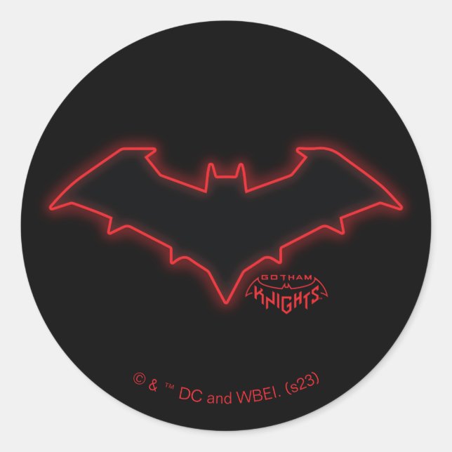 Gotham Knights Red Hood Logo Classic Round Sticker (Front)