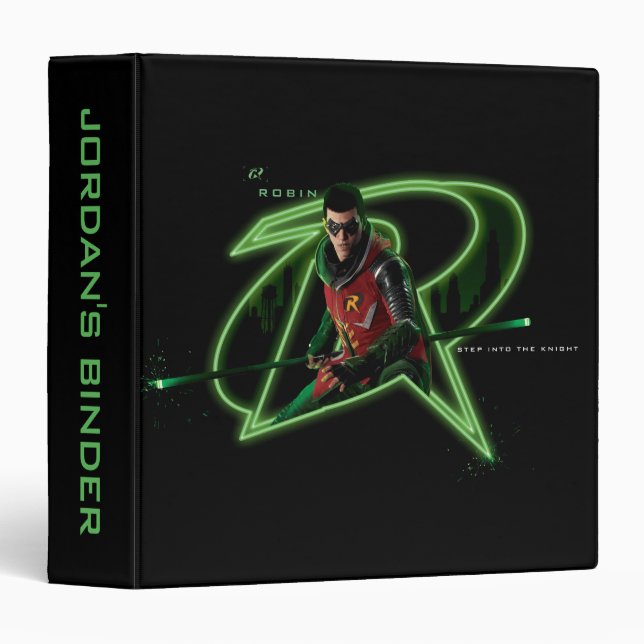 Gotham Knights Robin in Logo 3 Ring Binder (Front/Spine)