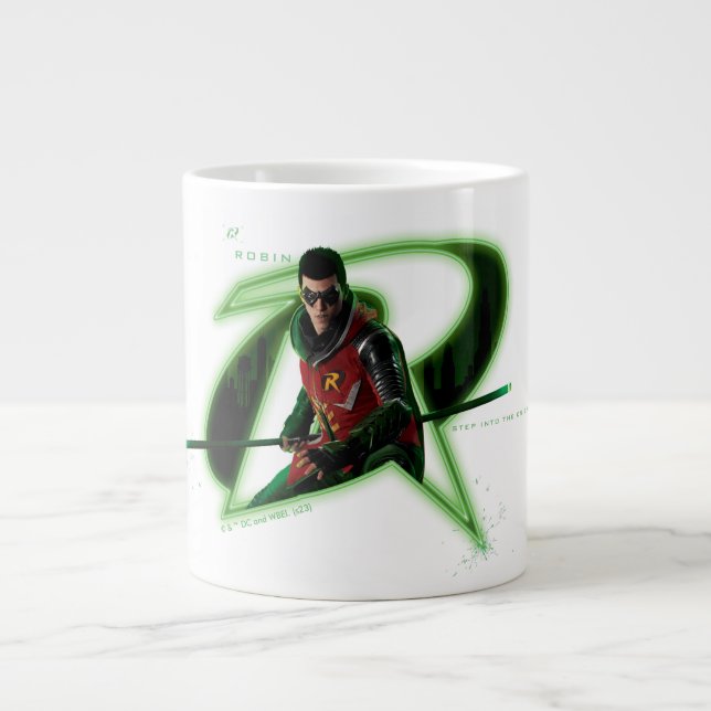Gotham Knights Robin in Logo Giant Coffee Mug (Front)