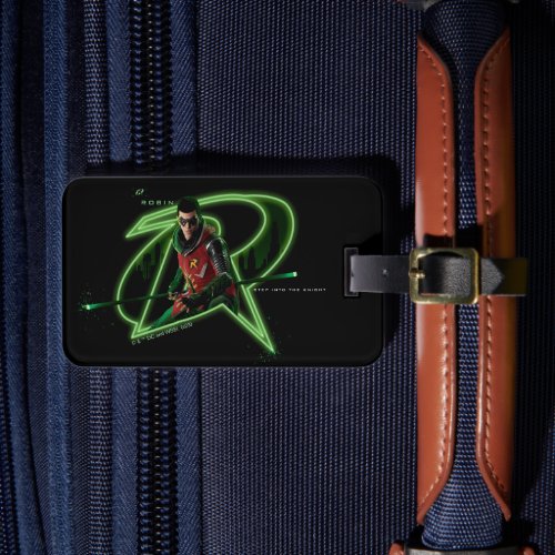 Gotham Knights Robin in Logo Luggage Tag