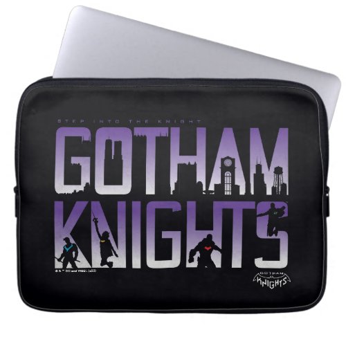Gotham Knights Silhouettes in Title Laptop Sleeve
