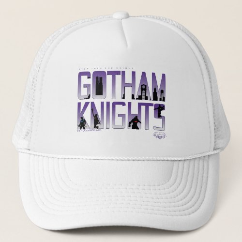 Gotham Knights Silhouettes in Title Trucker Hat