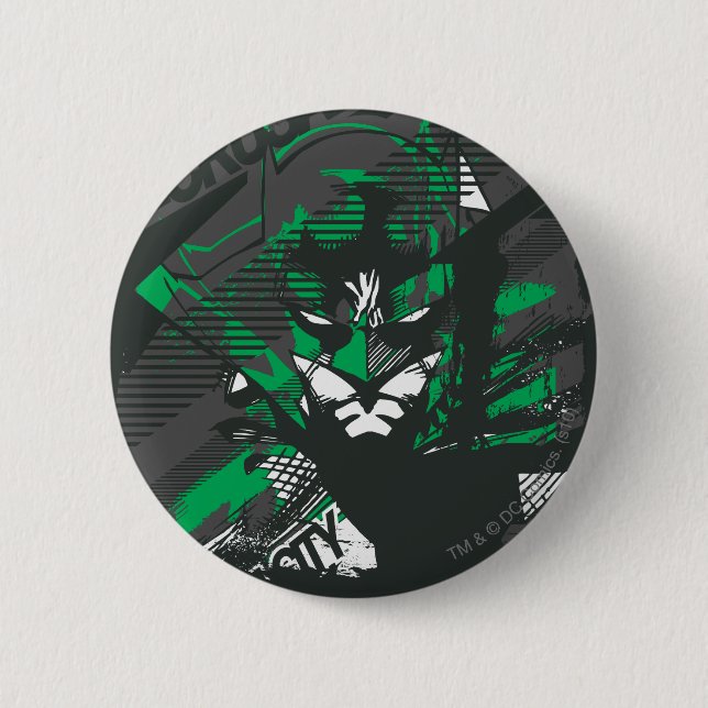 Gotham's Caped Crusader Button (Front)