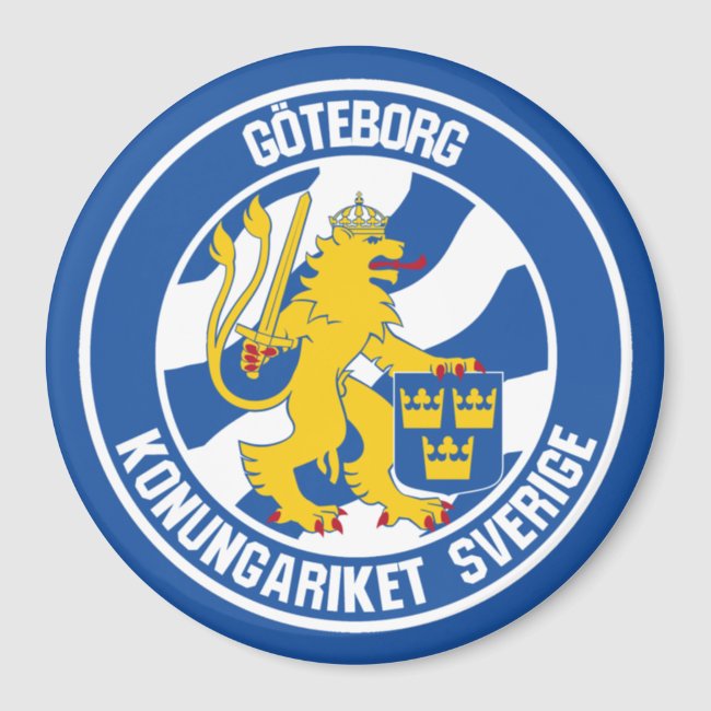 Gothenburg Round Emblem Magnet