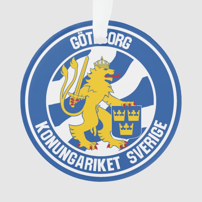 Gothenburg Round Emblem Ornament (Front)