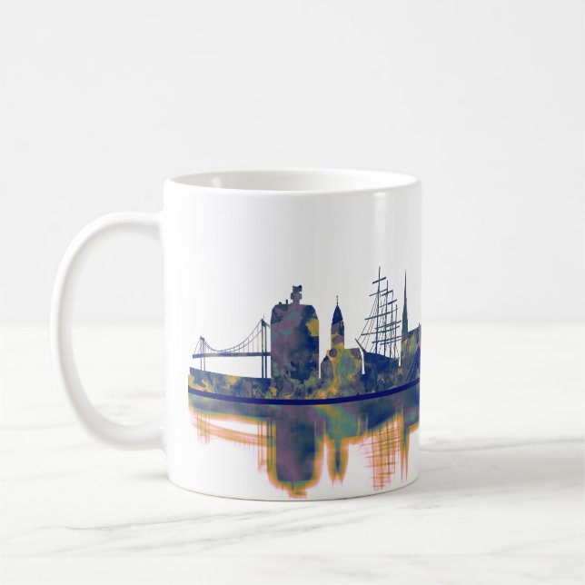 Gothenburg Skyline Coffee Mug (Left)