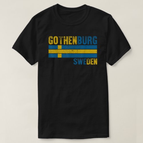 Gothenburg Sweden Flag Swedish Mens Womens Kids  T_Shirt