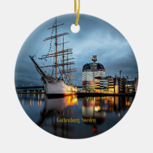 Gothenburg, Sweden Port Ceramic Ornament