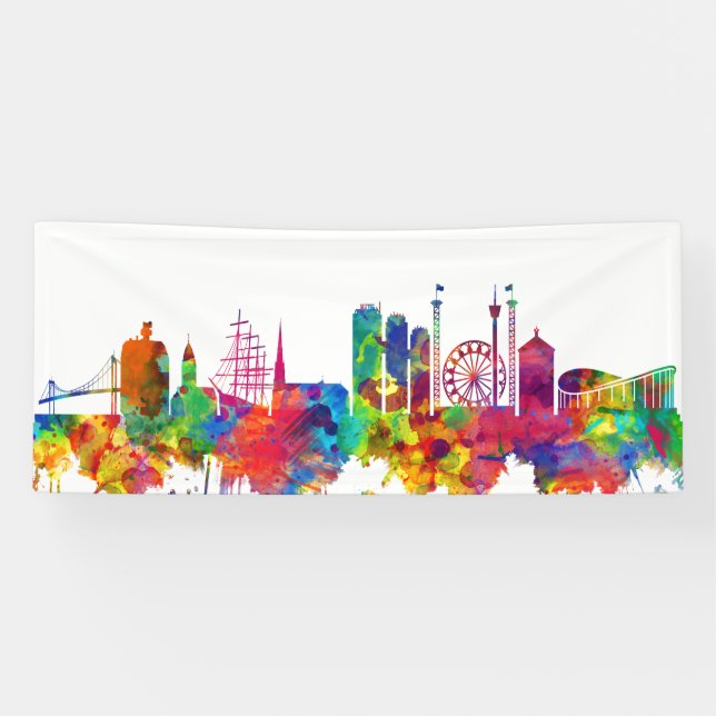 Gothenburg Sweden Skyline Banner (Horizontal)