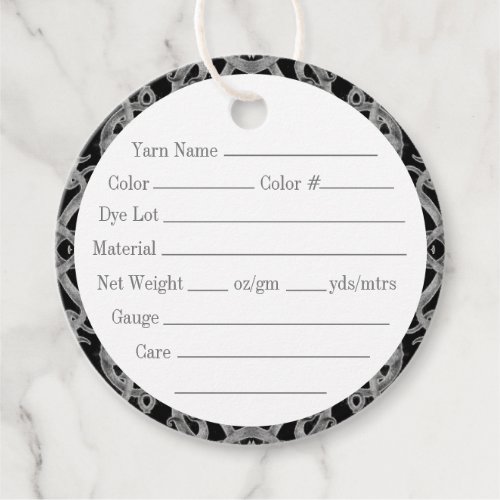 GOTHIC 2 Round Yarn Tags