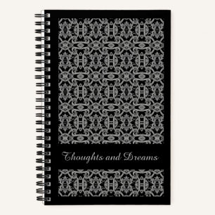 GOTHIC 5.5x8.5 Spiral Notebook / Black