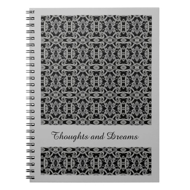 GOTHIC 6.5x8.75 Spiral Notebook / Gray (Front)