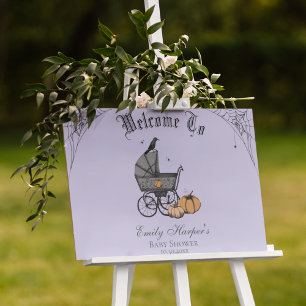 Gothic A Baby is Brewing Baby Shower Welcome Sign