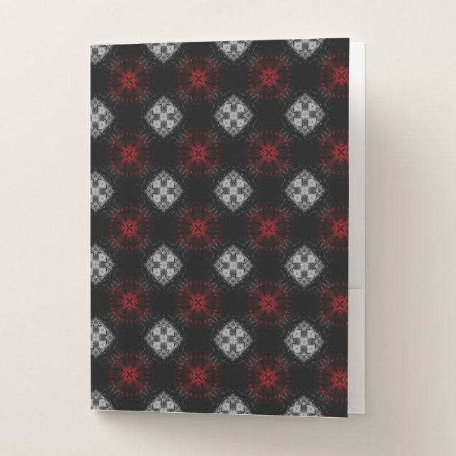 Gothic Abstract Pattern Pocket Folder (Front)