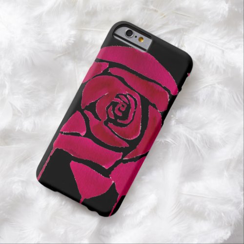 Gothic abstract rose watercolor origianal art barely there iPhone 6 case