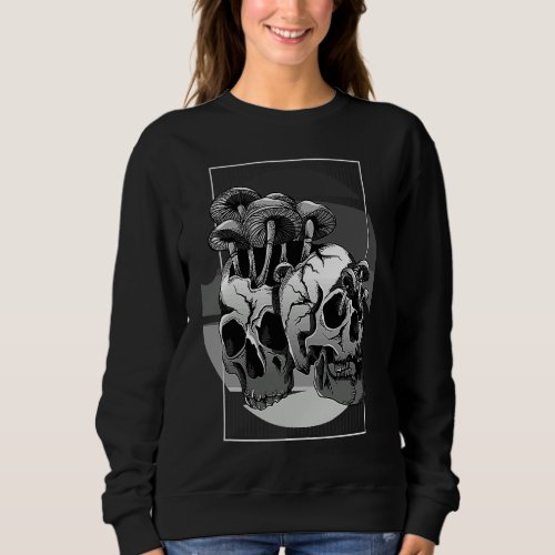 Gothic Aestethic and Vaporwave Aesthetic or Mushro Sweatshirt