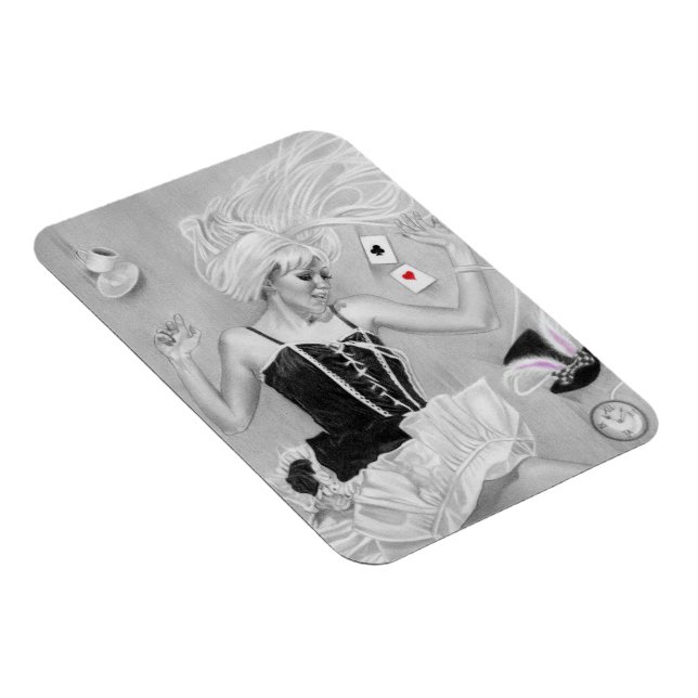 Gothic Alice in Wonderland Falling Premium Flexi M Magnet (Right Side)
