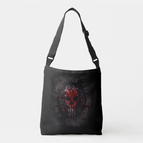 Gothic Alien Skull Crossbody Bag
