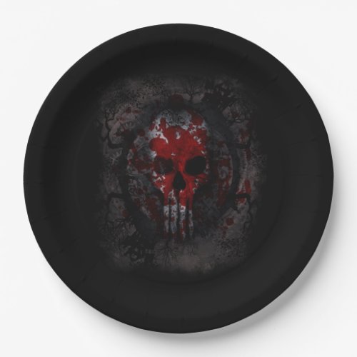 Gothic Alien Skull Paper Plates