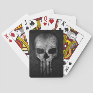 Gothic Alien Skull Poker Cards