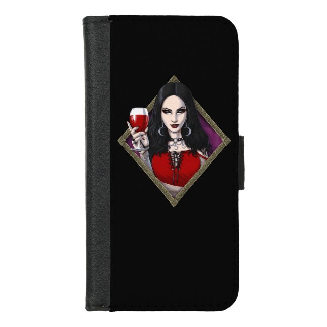 Gothic Alien Witch iPhone Wallet Case (Front)