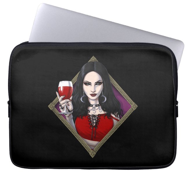 Gothic Alien Witch Laptop Sleeve (Front)
