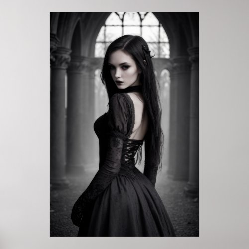 Gothic Allure 004 Veil of the Night Poster