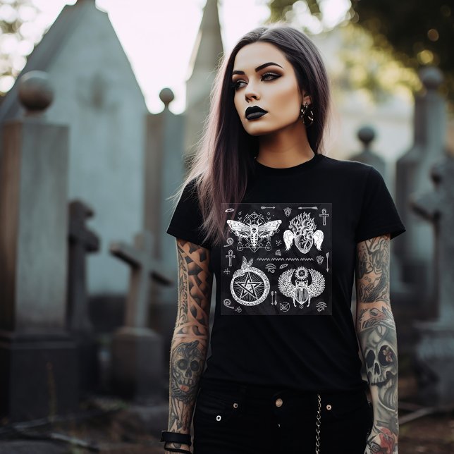 Gothic and Witchy Symbols T-Shirt (Creator Uploaded)