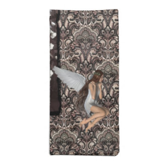 Gothic Angel and Her Dove Napkin