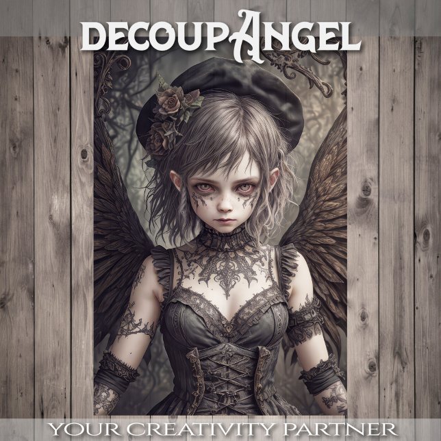 Gothic Angel: Andymik - Decoupage - Tissue Paper (Creator Uploaded)