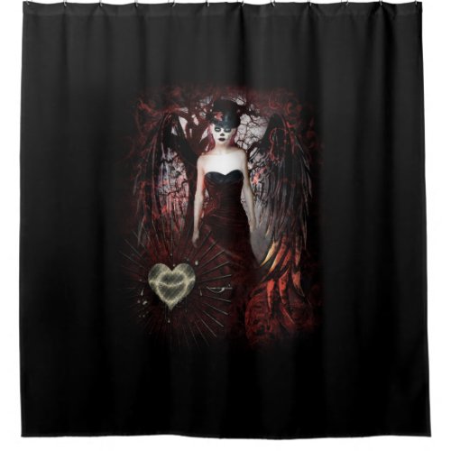 Gothic Angel Shower Curtain