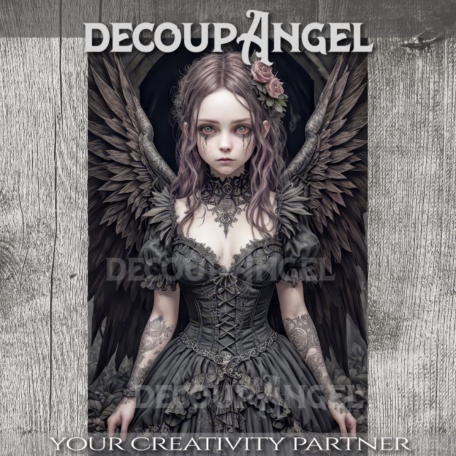 Gothic Angel: Sophia - Decoupage - Tissue Paper (Creator Uploaded)