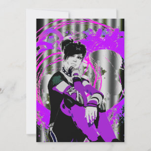 Gothic Anime Sweet 16 Invitation