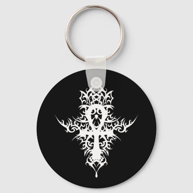 Gothic Ankh Keychain (Front)