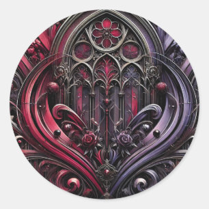 Gothic Arch Floral Sticker