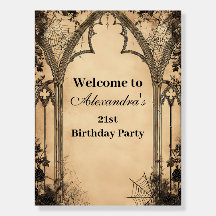 Gothic Arch Midnight Birthday