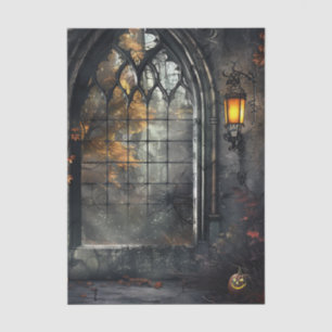 Gothic Arched Window by lamplight Decoupage Tissue Paper