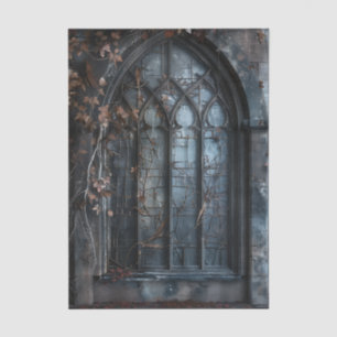 Gothic Arched Window trailing ivy Decoupage Tissue Paper