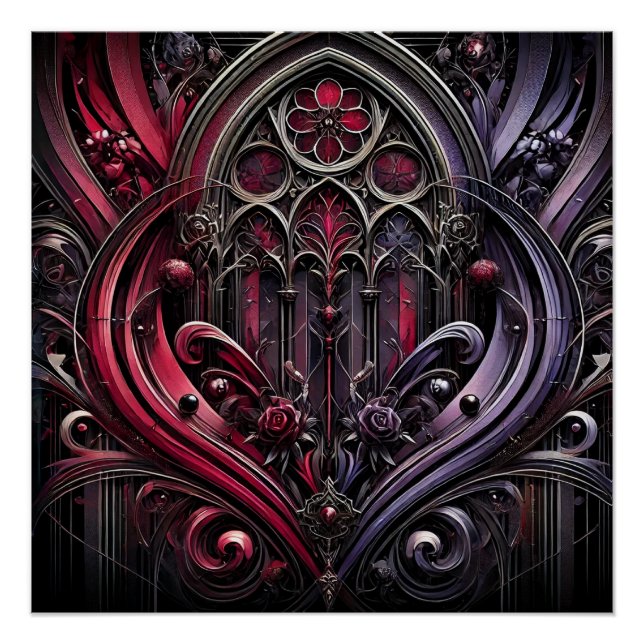 Gothic Arches Glossy Poster (Front)