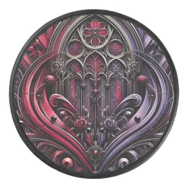 Gothic Arches Hockey Puck (Front)