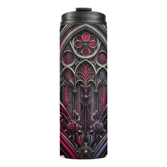 Gothic Arches Thermal Tumbler (Front)