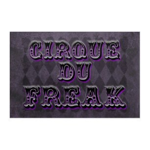 Gothic Argyle Cirque Du Freak Acrylic Print